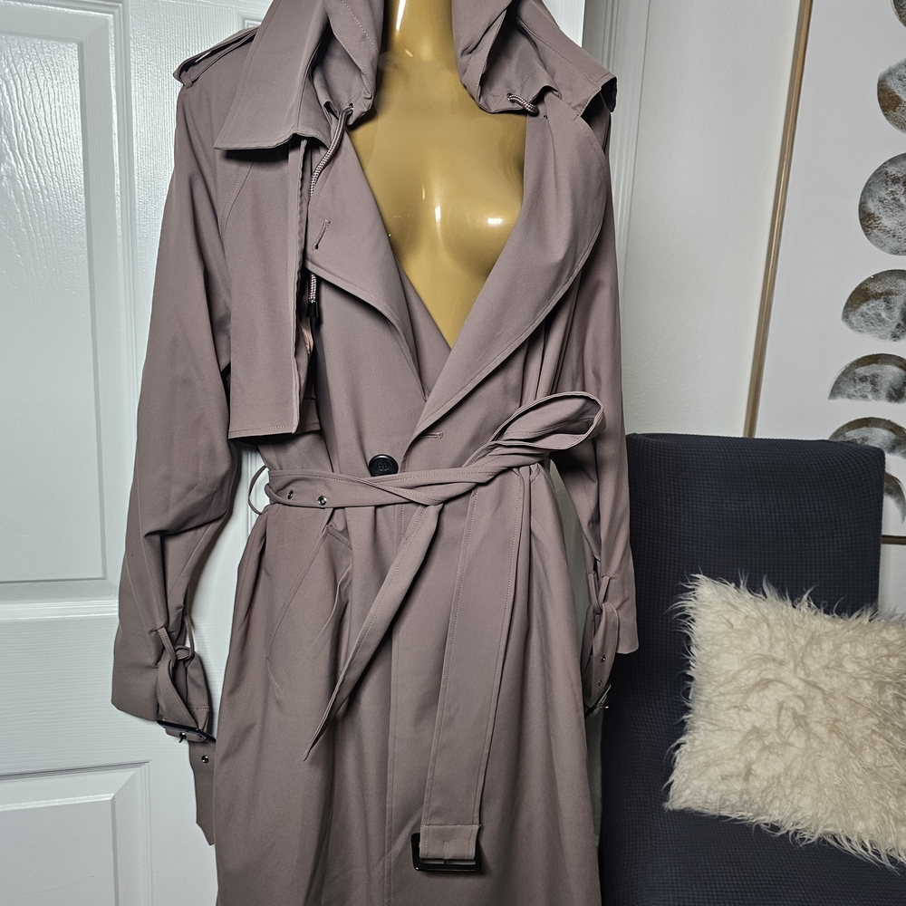 Bernardo Mauve Trench Coat with Belt